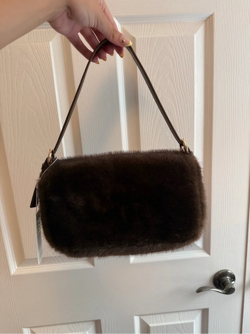 Brown shoulder bag